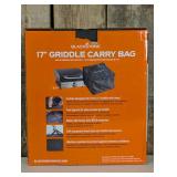 Blackstone 17" Griddle Carry Bag Cover - Black: Weather-Resistant Polyester, Zipper & Handles
