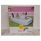 Sun Squad Deluxe Inflatable Above Ground Pool - White, 10ft x 22in