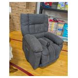 Recliner Chair with Massage and Heating, Home Theater Seating with Lumbar Support, Adjustable Electric Power Lift Chairs - Gray