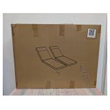 80 x 26 x 4 in. (2-Pack) Outdoor Chaise Lounge Cushion, Water Resistant Patio Replacement Seat Cushion, Sky Blue