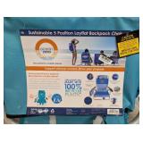 Ocean Zero Lay Flat Backpack Chair Aqua