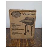 Char-Griller Patio Pro Charcoal Grill and Smoker with Cast Iron Grates