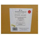 Kaysville Curved Back Wooden Counter Height Barstool Gray Wash - Threshold