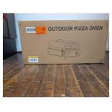 12 in. Propane Pizza Oven, Outdoor Pizza Oven in Black with Rotating Pizza Stone, Pizza Cutter and Glove