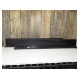 2 black shelves