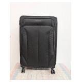 American Tourister Phenom Softside Large Checked Spinner Suitcase - Black: Medium Spinner Luggage