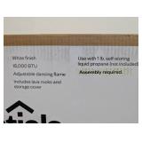 1lb Rectangular Fire Pit White - Room Essentials
