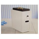 1lb Rectangular Fire Pit White - Room Essentials