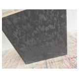 Square Composite Indoor Outdoor Planter Pot 12"x12"x21" Charcoal Gray