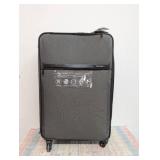 Skyline Softside Large Checked Spinner Suitcase - Gray Heather: Expandable Spinner Luggage