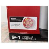 Instant Pot 6qt 9-in-1 Pressure Cooker Bundle: Exclusive Bonus Silicone Pan with Lid, Rice & Multi Cooker, Stainless Steel