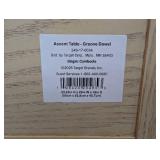 Groove Dowel Side Table with Shelf Natural Wood - Threshold™ Fully Assembled (Damage on Leg)