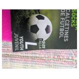 6 Pair of Puma Soccer Socks, Size Youth Large 4-6