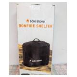 Solo Stove Ranger Shelter - Weather-Resistant Round Cover for Solo Stove Ranger Fire Pit  PVC-Coated Polyester with Aluminum Reinforcement - Year-Round Protection