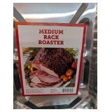 12 Pack Rack Roast Pan with Lid, Medium