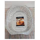 12 count Oval Aluminum Roaster Pan, 17x13x3 in