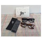 Square Reading Glasses for Women Men, Oversized Rectangle Spring Hinge Bifocals