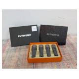 4 Sizes Cigar Nozzle Holder Pure Copper Resin Sculpture Pattern Cigar Pipe Set Vintage Silver