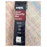 Sabre Security Door Bar: Steel Door Security Guard & Window Security Bar, White, 28" Height, 2.5" Width