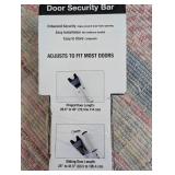 Sabre Security Door Bar: Steel Door Security Guard & Window Security Bar, White, 28" Height, 2.5" Width