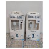 Variety of Micro USB Chargers/Carports, IPhone/IPad USB Charger & Billboard Stereo Earbuds w/ Built in Mic