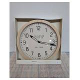 16" Wall Clock Wood - Threshold