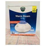 Vicks Warm Steam Vaporizer Humidifier with Night Light - 1.5gal - 600 sq ft - White