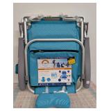 Ocean Zero Lay Flat Backpack Chair Aqua