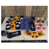 Cozy Halloween Socks, 10 Pairs, Shoe Size 4-10