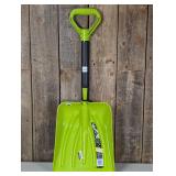 11in Car Shovel, Green, Adjustable Handle For Storage