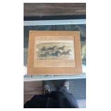 1869 the brush on the homestretch lithograph