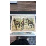 the fastest stallions in the world m.w. savage lithograph