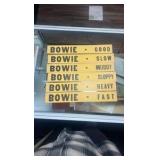 Bowie race track track conditions signage