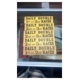 horse racing daily double signage
