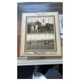 1945 boy-plin horse racing photograph