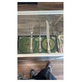 silver plated serving set