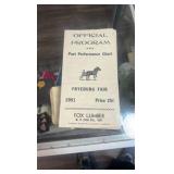 1951 fryeburg fair race program