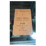 1945 oxofrd county fair race program