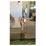 antique horse and jockey toy