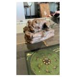 vintage bronze dog statue