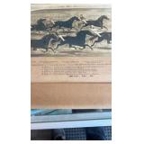 1869 the brush on the homestretch lithograph