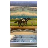 early 1900s horse racing window decal