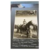 1939 opera hat Belmont park horse racing photograph