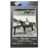 1940 Stoney brush horse racing photograph