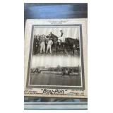 1945 boy-plin horse racing photograph