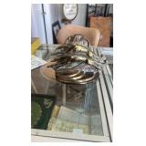 antique brass greyhound themed book ends