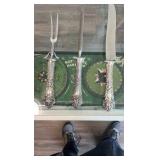 silver plated serving set