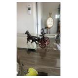 antique cast iron horse trotting toy