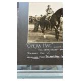 1939 opera hat Belmont park horse racing photograph