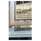 1945 boy plin horse racing photograph